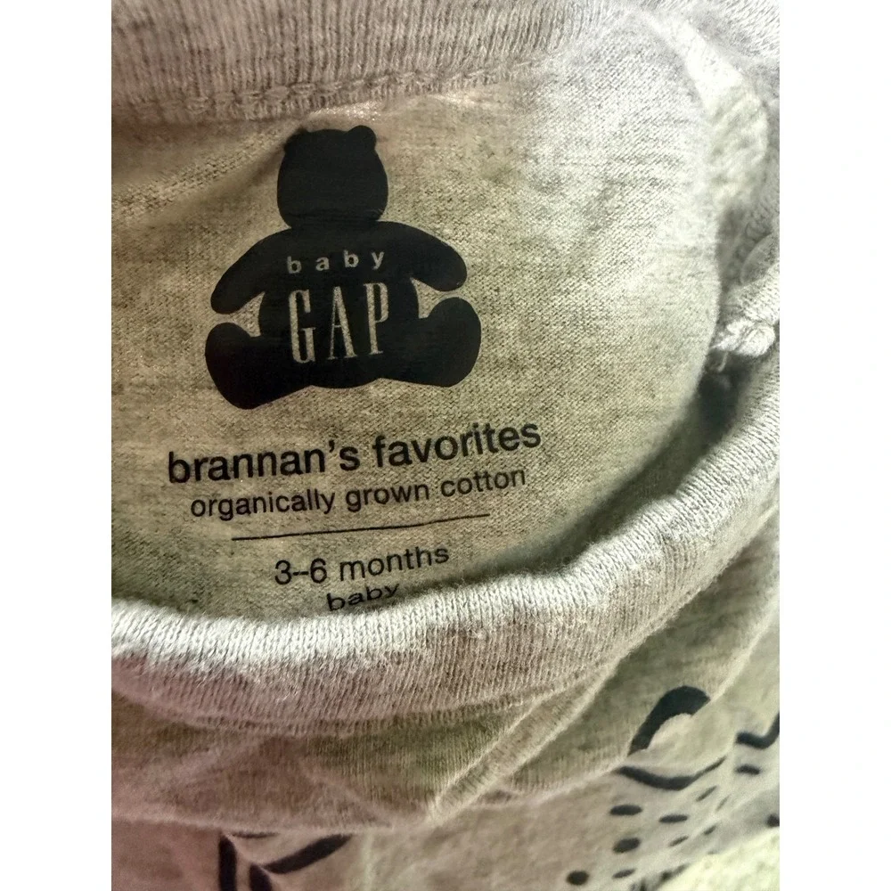 Baby Gap Brannan's Favorites Moose Bodysuit and Pants Set 3-6 Months Organic
